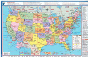 USA Desk Map