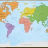 World Desk Map (2-sided)